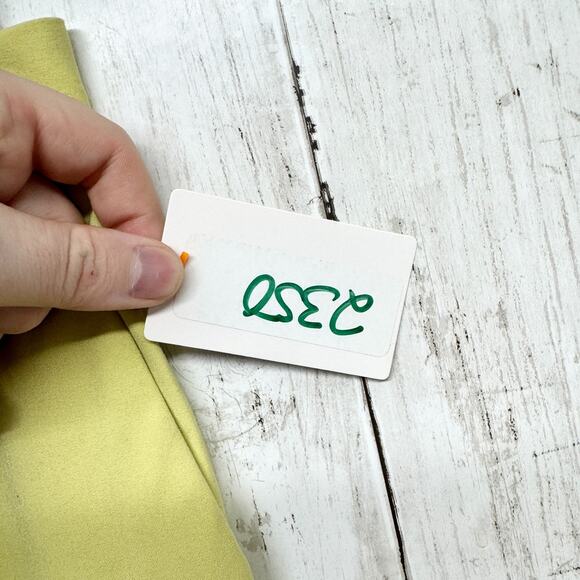 Zara Pants Women Size 2 Pale Matte Yellow Tapered Straight Pants Zip Fly Pockets - Picture 5 of 6